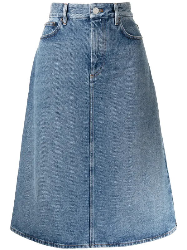 Womens a line denim skirt Clearance