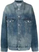 Image 1 of Balenciaga logo-print denim jacket