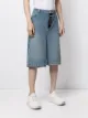 Balenciaga mid-wash denim skater shorts
