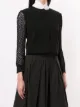 Alexander McQueen sheer-sleeve cardigan