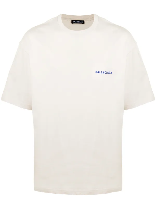 Balenciaga logo-print Cotton T-shirt - Farfetch