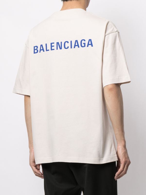Plenaire sessie inrichting tweedehands Balenciaga Medium Fit Logo T-shirt - Farfetch