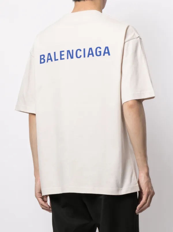 Plenaire sessie inrichting tweedehands Balenciaga Medium Fit Logo T-shirt - Farfetch