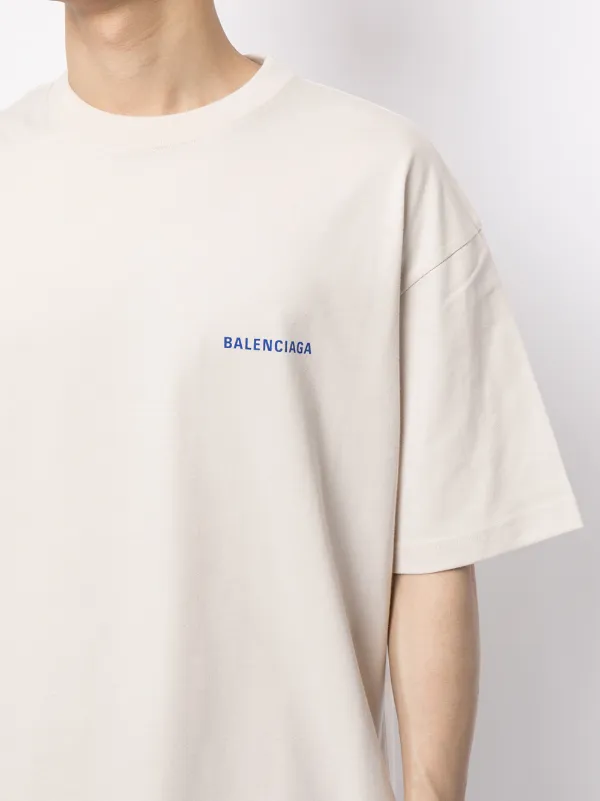 Balenciaga logo-print Cotton T-shirt - Farfetch