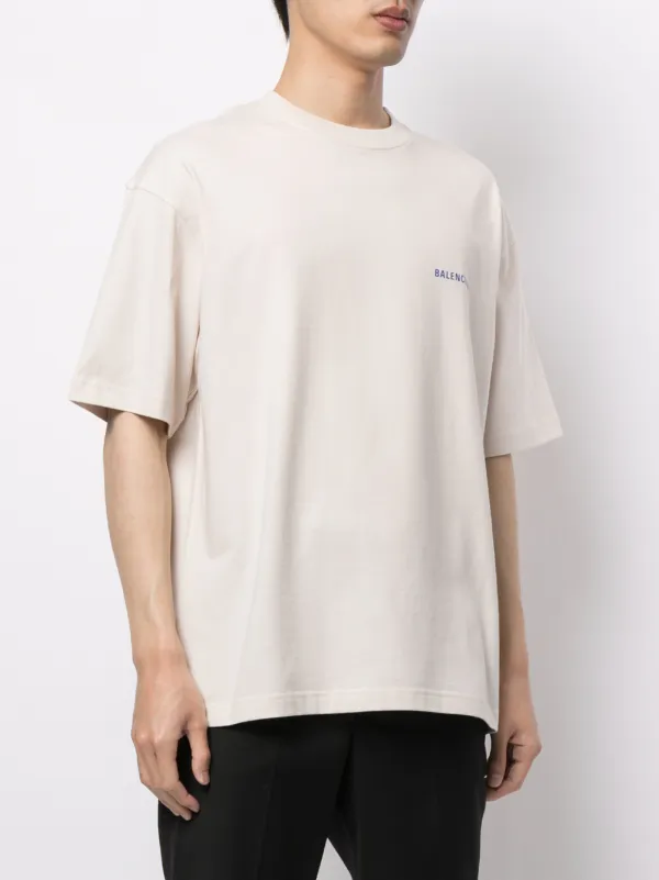 Balenciaga Men's Medium Fit Logo T-Shirt