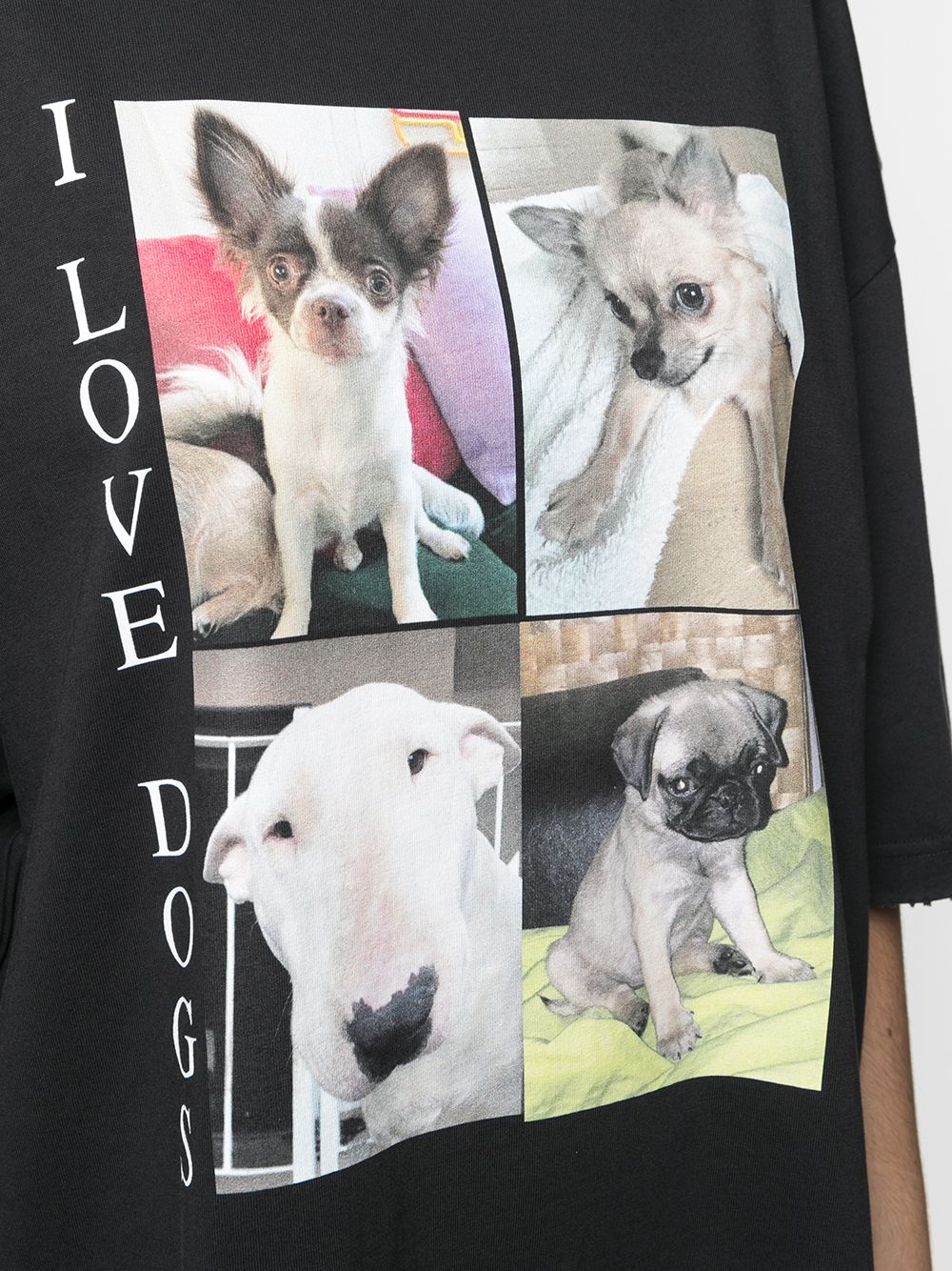 фото Balenciaga футболка с принтом i love dogs