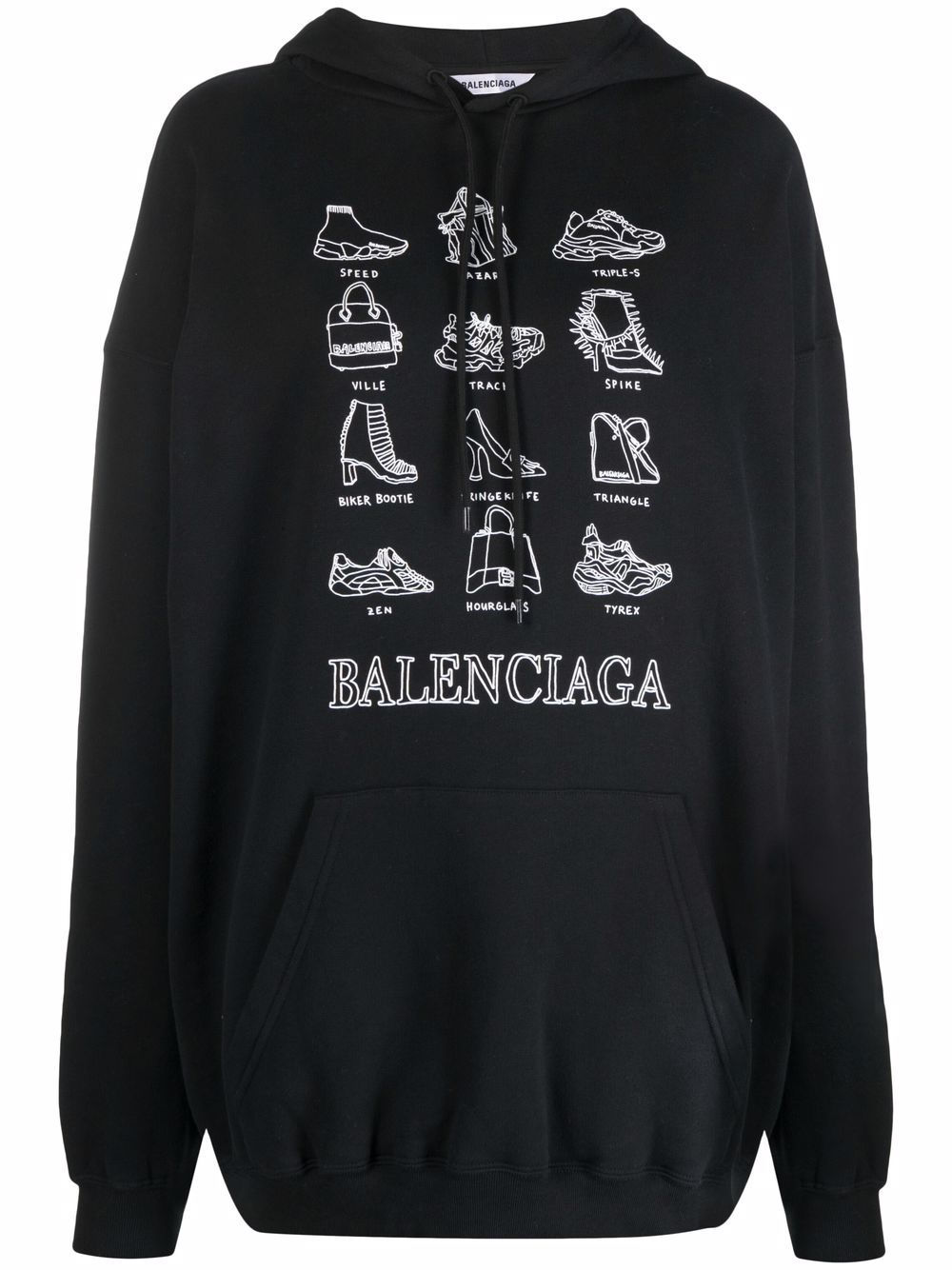 фото Balenciaga худи с принтом