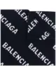 Image 1 of Balenciaga logo-intarsia wool-blend scarf