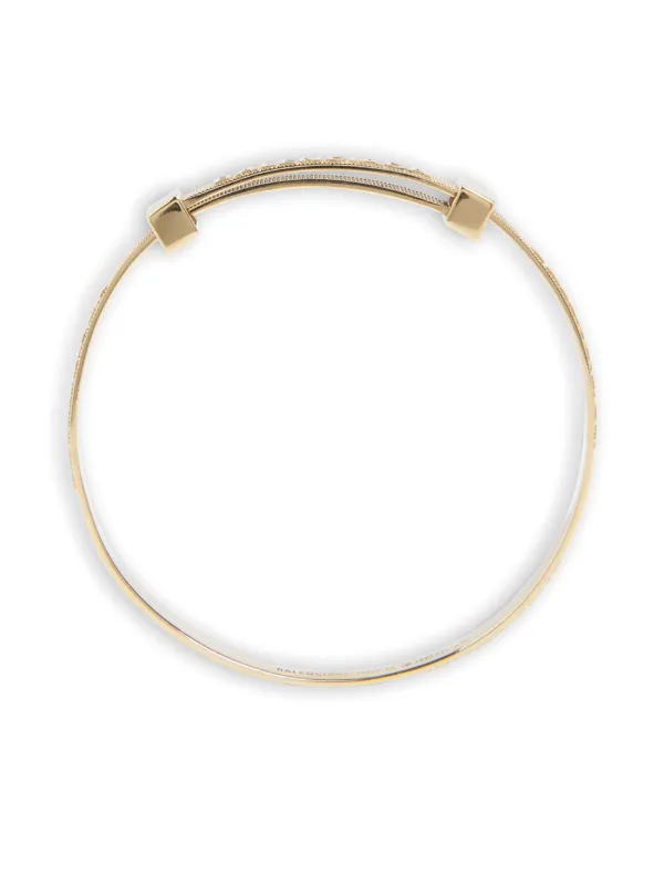 Logo hoop bracelet