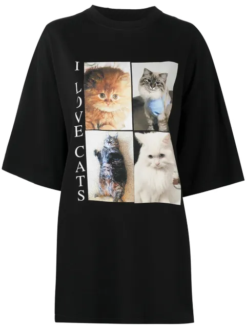 Balenciaga I Love Cats printed T-Shirt 