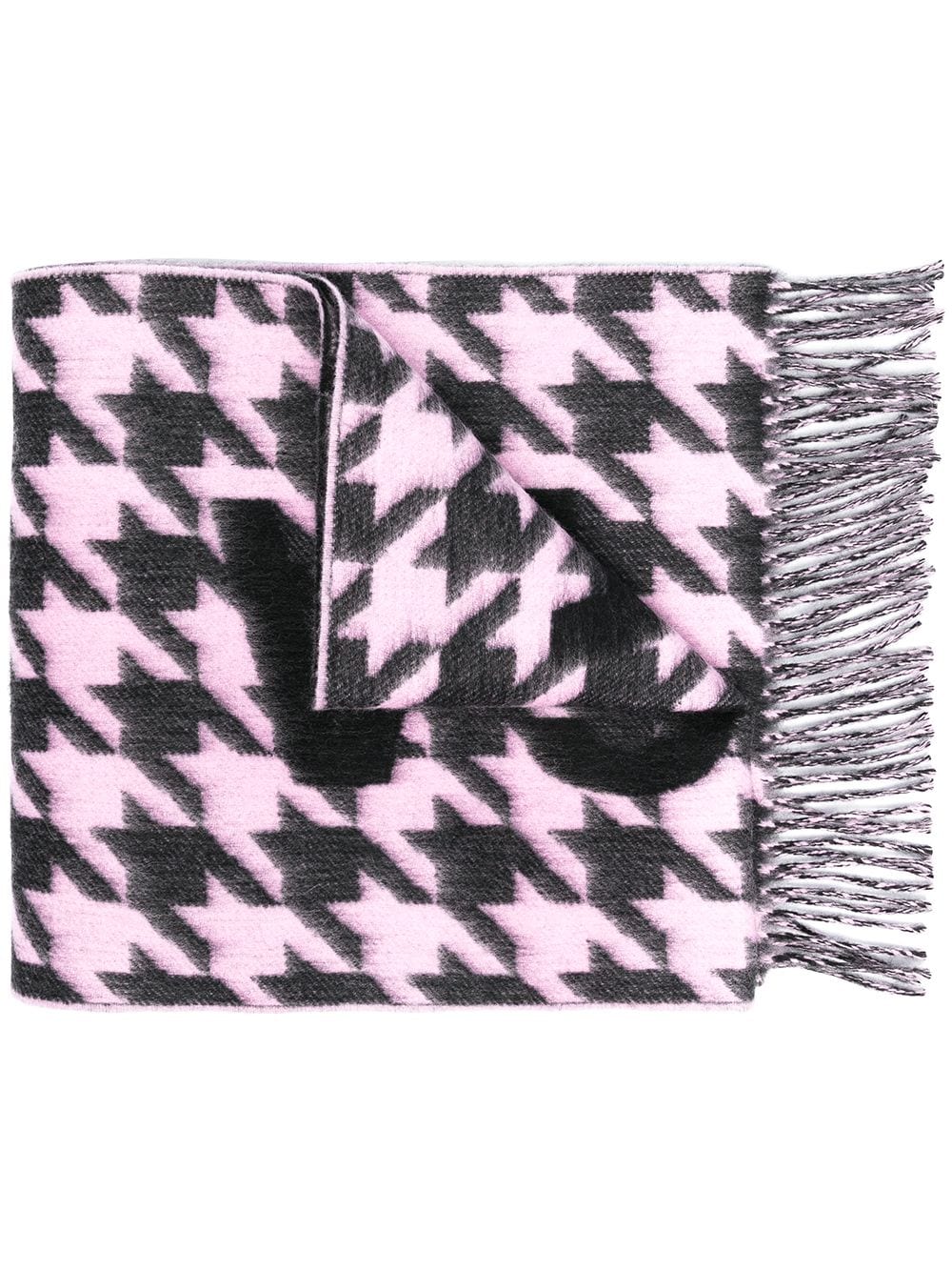 фото Balenciaga шарф в ломаную клетку с логотипом