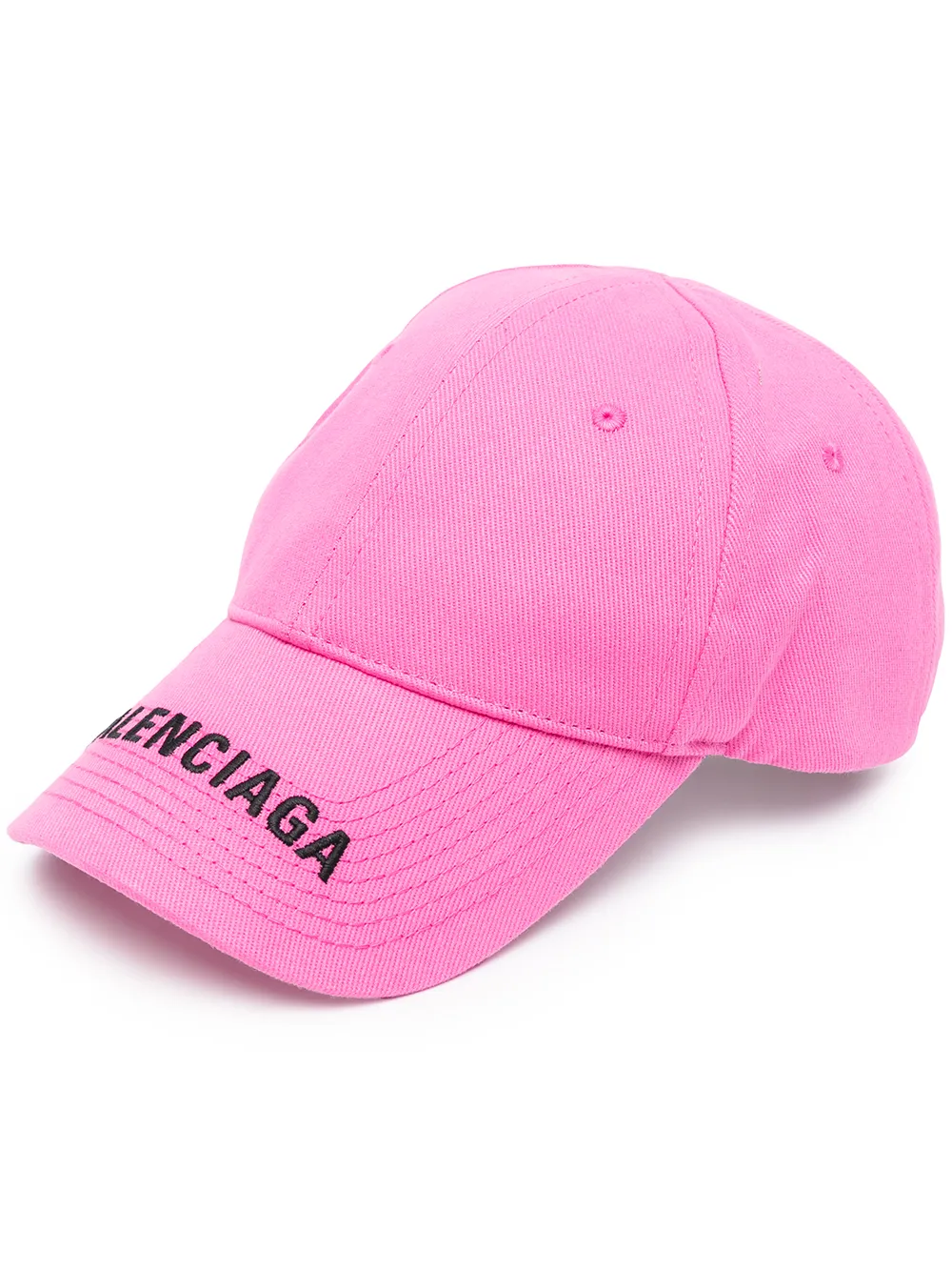 Balenciaga Embroidered Peak Baseball Cap In Pink