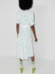 GANNI floral wrap midi dress