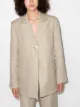 Image 2 of GANNI single-breasted peak lapels blazer