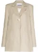 Image 1 of GANNI single-breasted peak lapels blazer