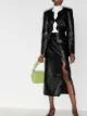 Image 2 of Materiel scalloped-edge faux-leather blazer