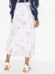 GANNI swirl pleated midi skirt