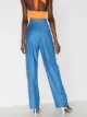 Materiel high-rise straight-leg trousers