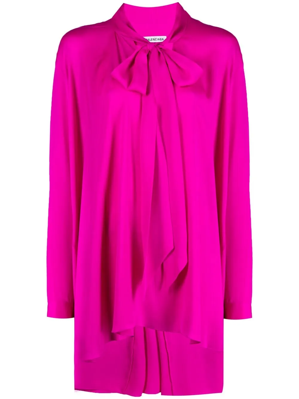 

Balenciaga blusa con lazo en el cuello - Rosado