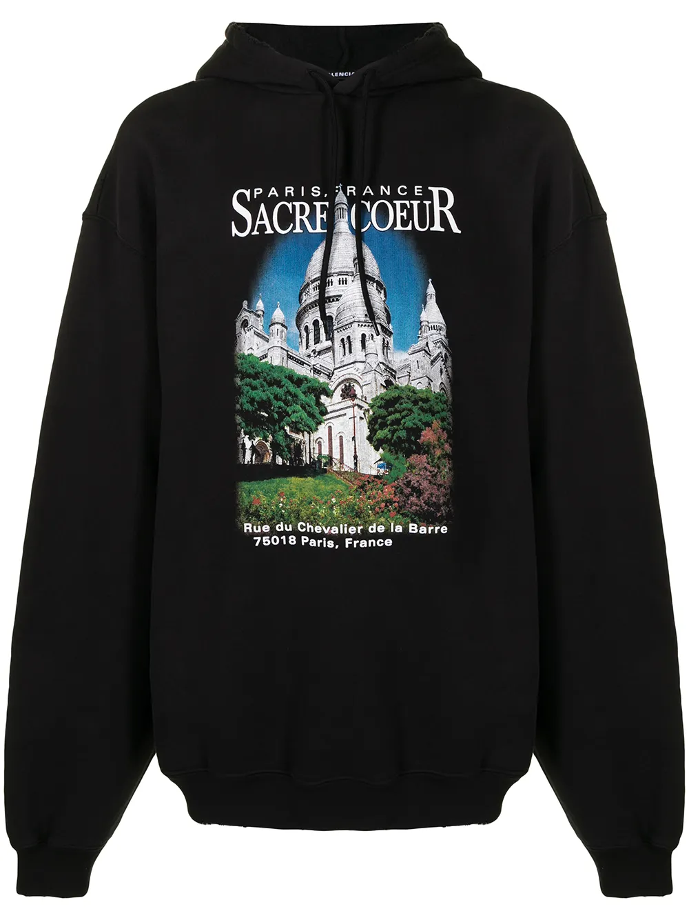 Balenciaga Sacre Coeur Cotton Hoodie - Farfetch