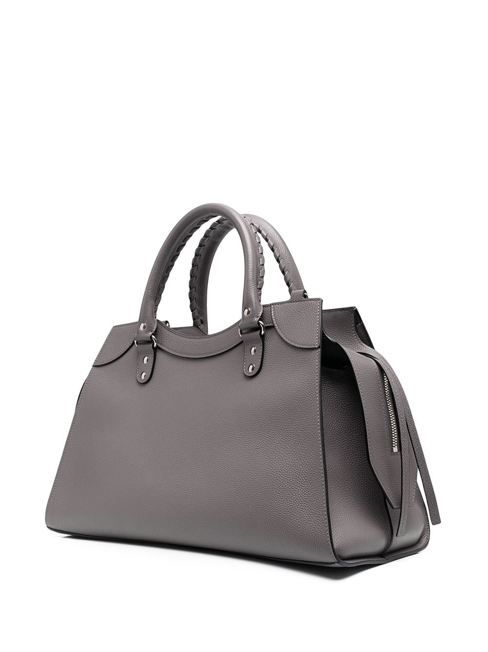 Shop Balenciaga Medium Neo Classic Tote Bag In 1219 Dark Grey