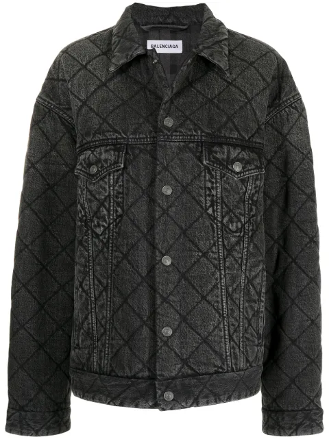 Balenciaga Quilted Denim Jacket - Farfetch