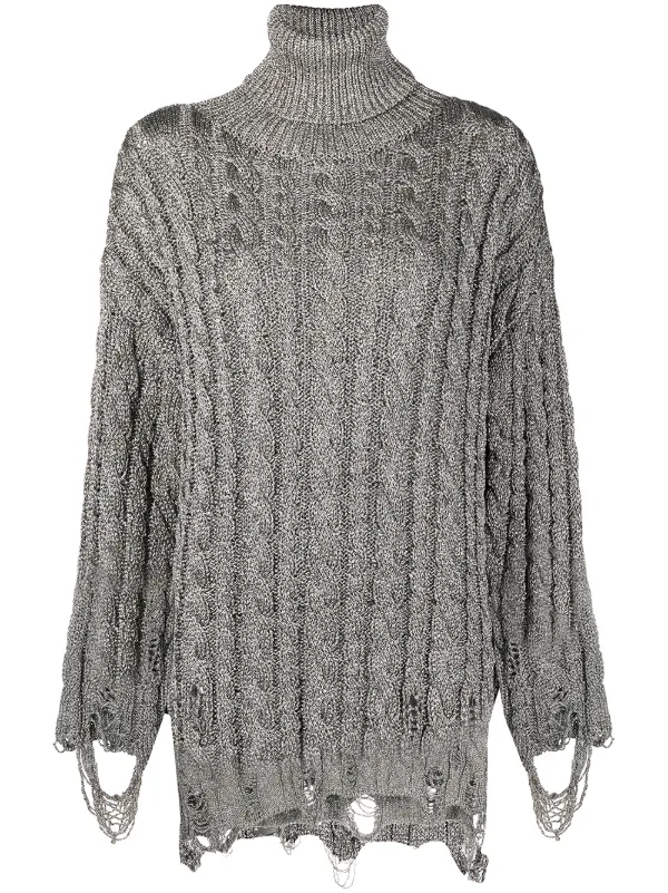 funnel neck black jumper