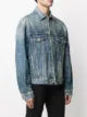 Balenciaga logo print denim jacket