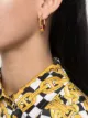 Image 2 of Balenciaga Force heart hoop earrings