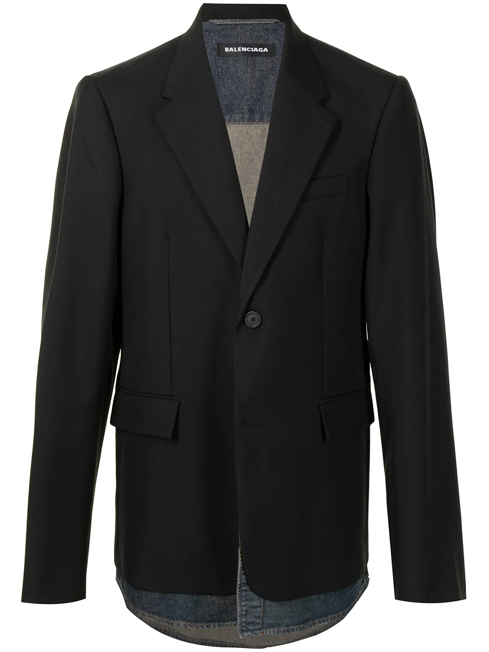 

Balenciaga blazer oversize a capas - Negro