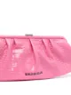 Balenciaga Cloud XL crocodile-embossed clutch