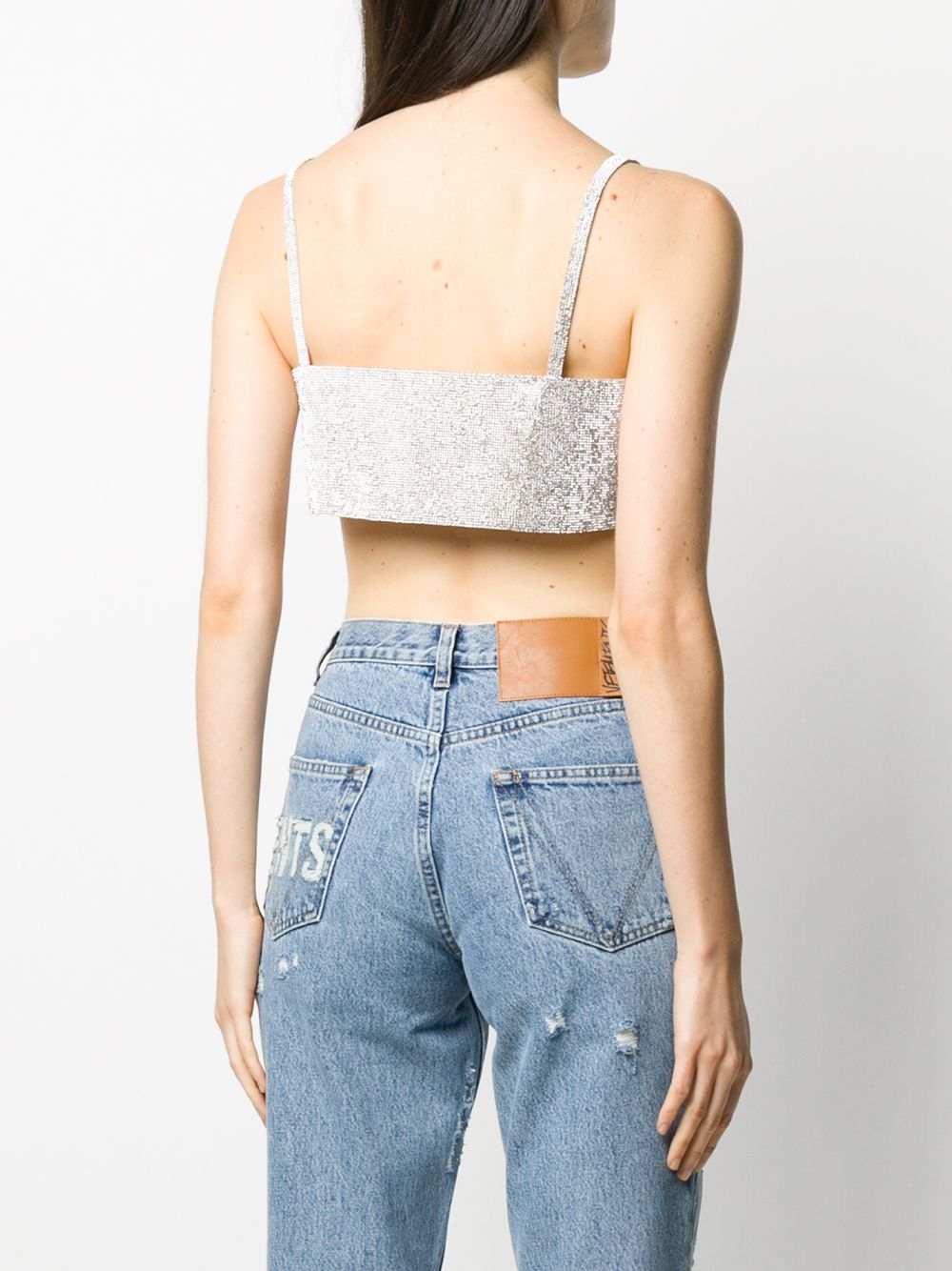 фото Nuè charlotte crystal-embellished top