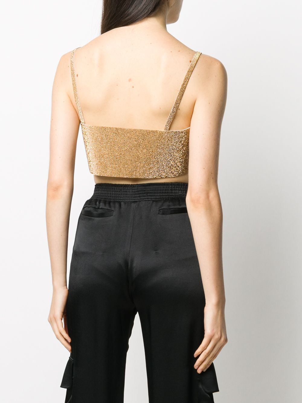 фото Nuè charlotte crystal-embellished top