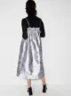 GANNI ruched-detail jacquard midi dress
