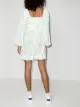GANNI floral-print smocked short dress