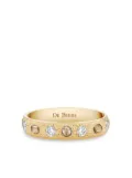 DE BEERS 18kt yellow gold small Talisman diamond band ring