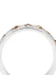 De Beers Jewellers خاتم عريض ذهب أبيض عيار 18 مرصع بالماس
