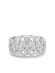الصورة 1 من De Beers Jewellers خاتم عريض ذهب أبيض عيار 18 مرصع بالماس
