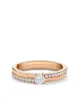 Image 1 of De Beers 18kt rose gold The Promise small round brilliant diamond ring