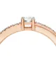 De Beers Jewellers خاتم ذهب وردي عيار 18 صغير مرصع بالماس
