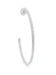 De Beers Jewellers أقراط حلقية ذهب أبيض عيار 18 مرصعة بالماس