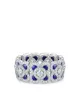 الصورة 1 من De Beers Jewellers خاتم ذهب أبيض عيار 18 مرصع بالماس واللازورد