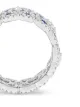De Beers Jewellers خاتم ذهب أبيض عيار 18 مرصع بالماس واللازورد