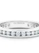 De Beers Jewellers platinum channel-set diamond eternity band