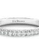 De Beers Jewellers خاتم عريض ذهب أبيض عيار 18 مرصع بالماس