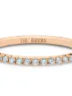 De Beers Jewellers خاتم عريض ذهب وردي عيار 18 مرصع بالماس