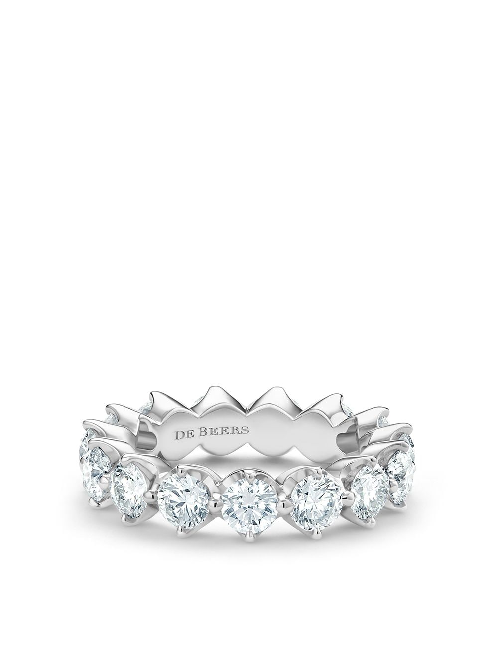 platinum diamond Allegria large eternity band ring