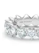 De Beers Jewellers خاتم عريض صغير مرصع بألماس