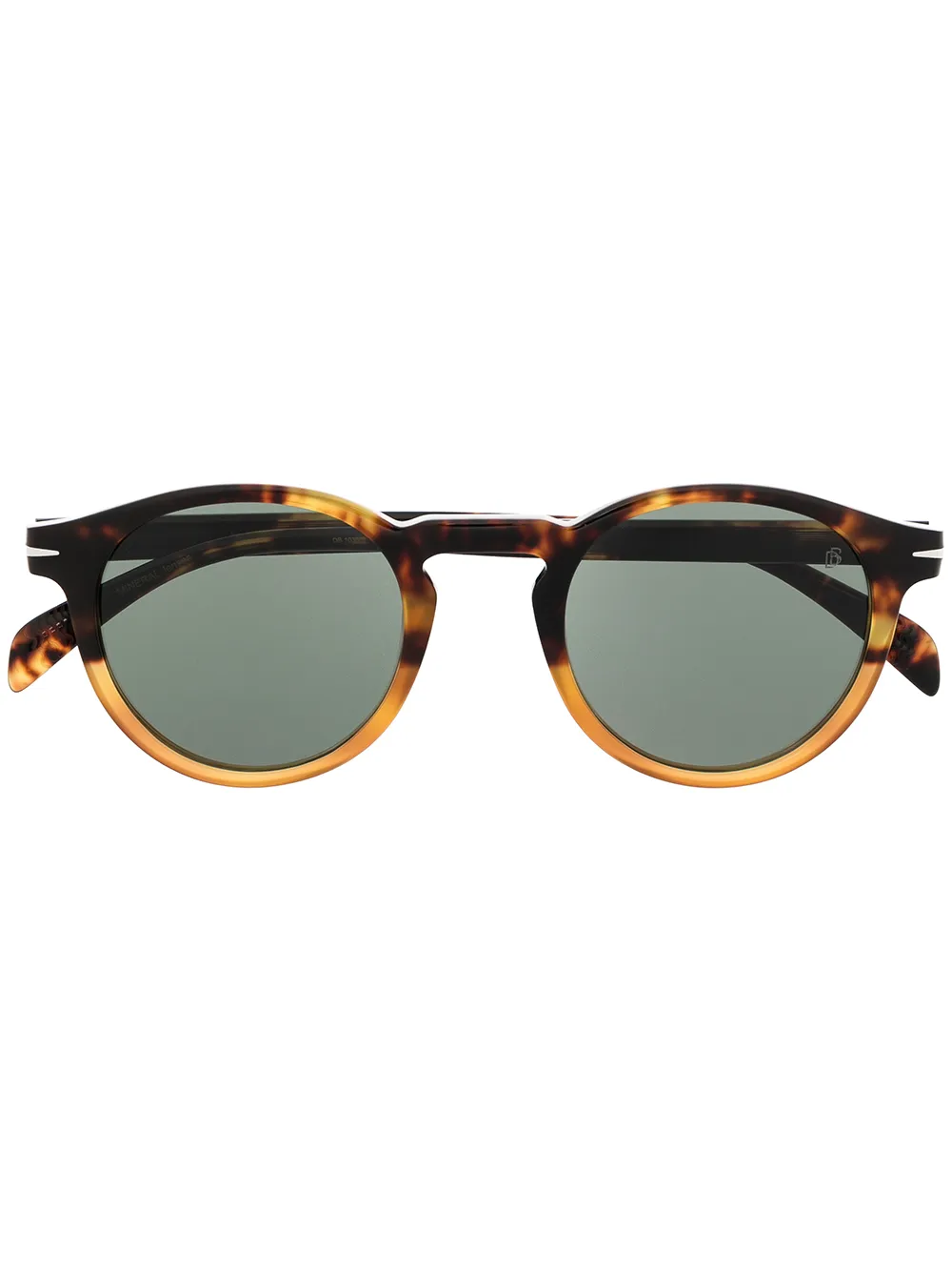 

Eyewear by David Beckham lentes de sol con armazón redonda de carey - Marrón