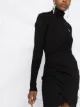 Gcds wrap roll neck dress